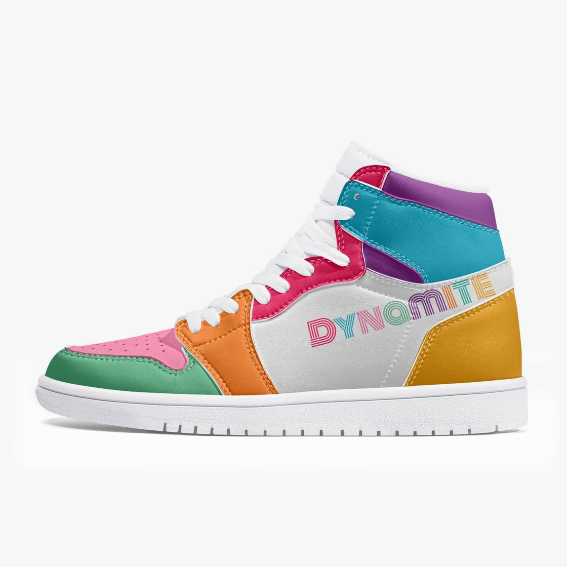 High Top Leather Sneakers-Dynamite Series
