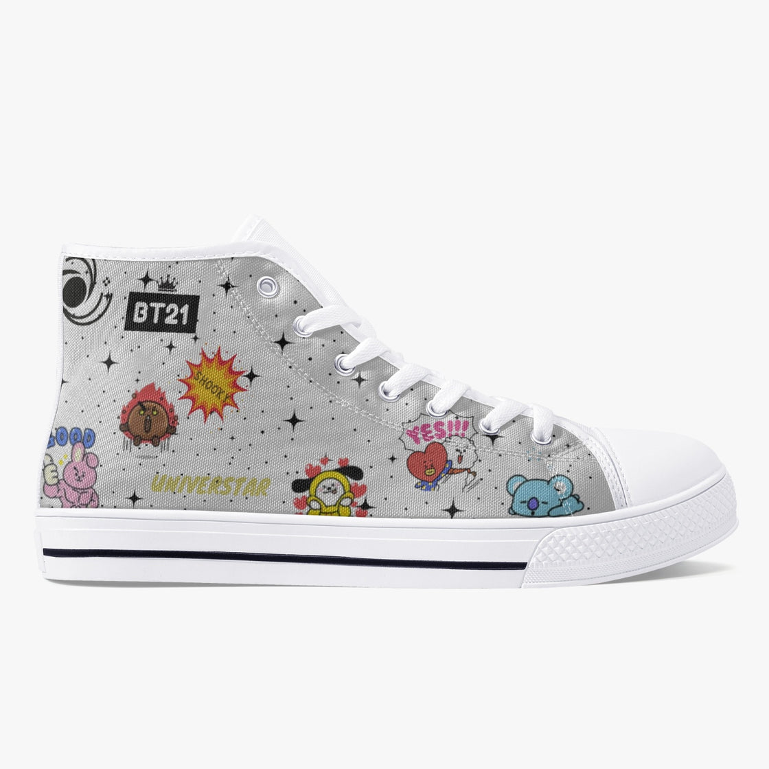BT21-Classic High-Top Canvas Shoes