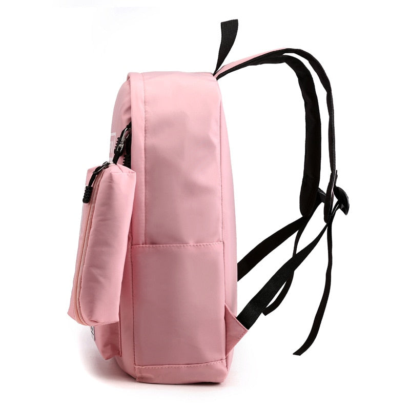 2020 Hot Black Pink Travel Backpack Set