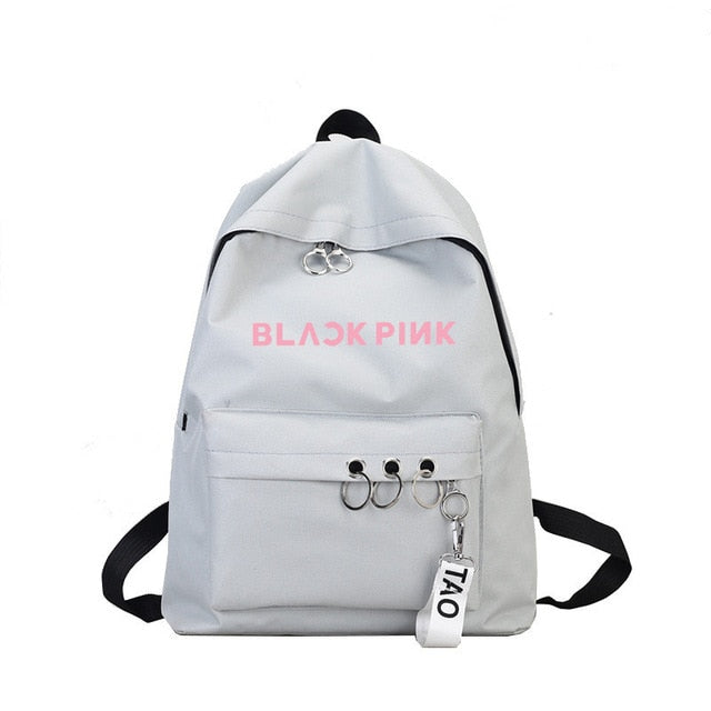 Black Pink Travel Backpack
