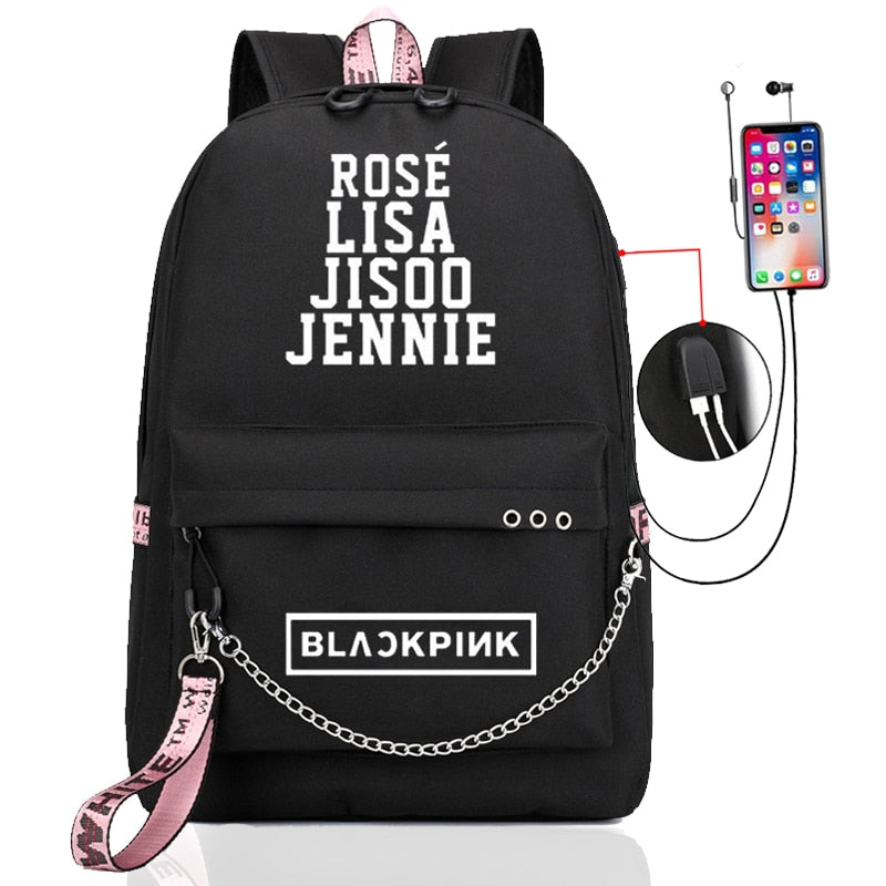 Rose Lisa Jisoo Jennie Backpack