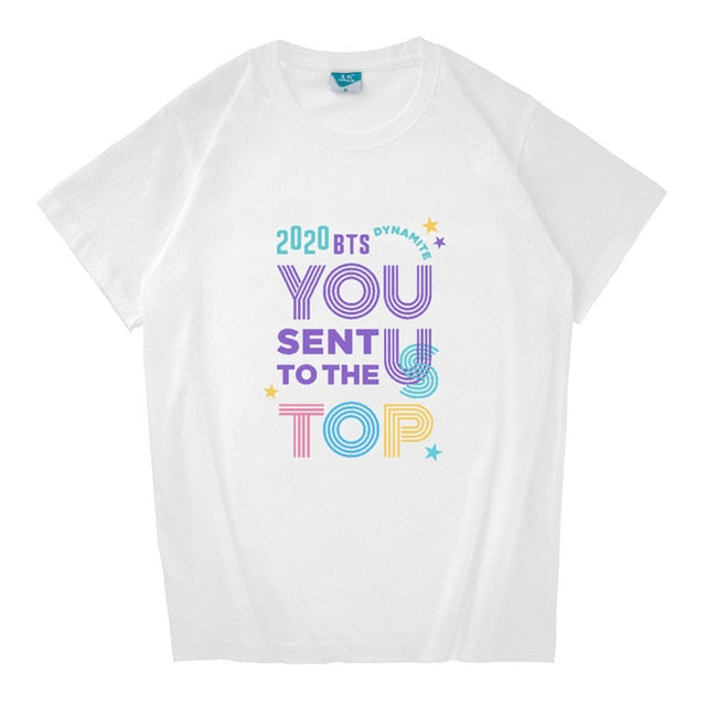 2020 BTS Dynamite you sent us to the TOP T-shirt