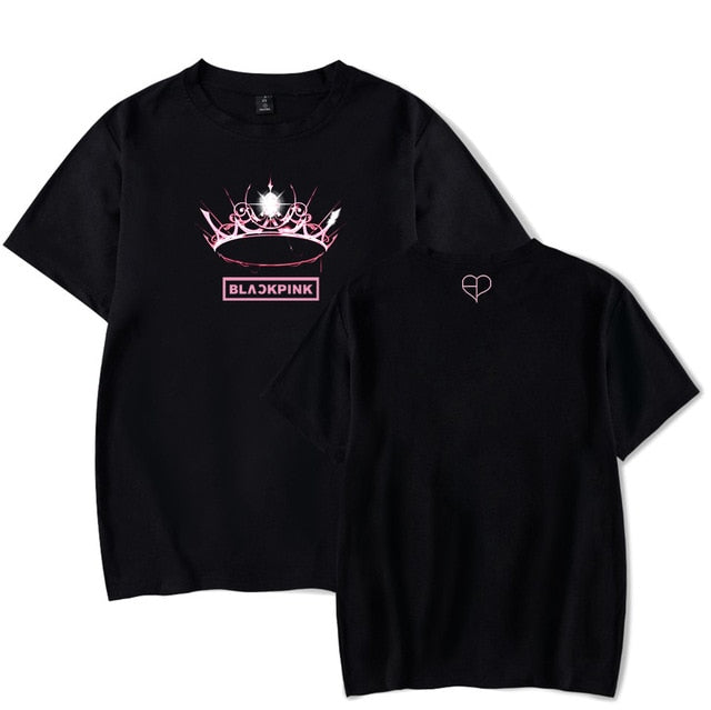 Black Pink Crown T-shirt – Sugar Seoul