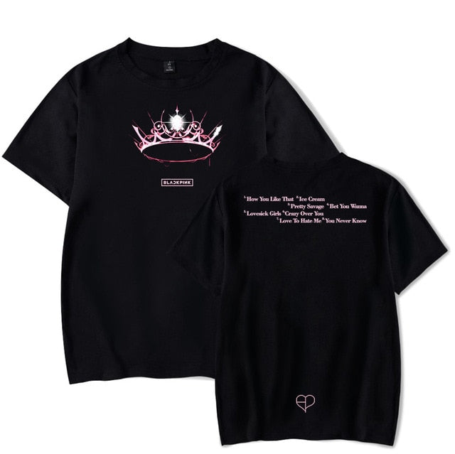Black Pink Crown T-shirt