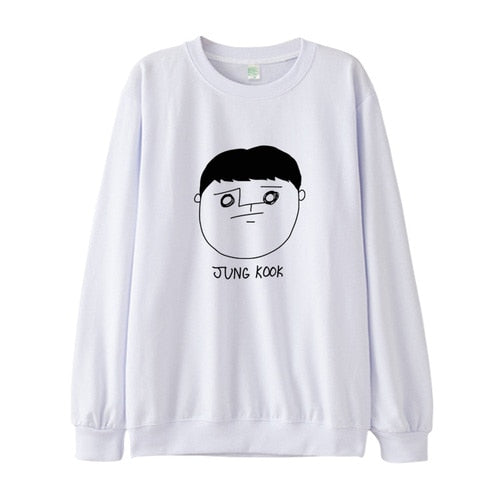 BTS Cartoon Drawing Sweatshirt