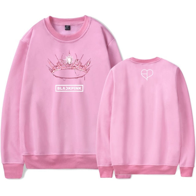 Black Pink Crown Sweatshirt