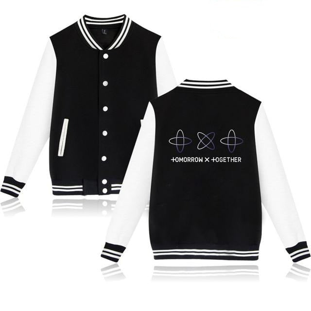 Blvck x Whte Baseball Jacket