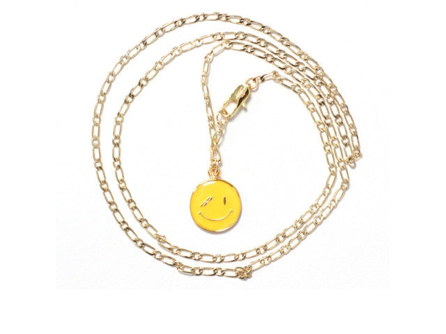 WE11DONE Smiley Necklace