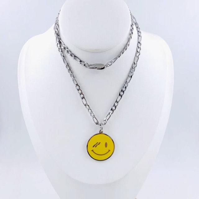 Smiley Face Necklace | ThePoshShopCo